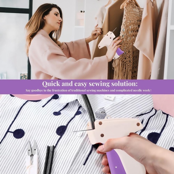 Stitchy Gun for Clothes Tagging, Quick Fix, Price Tag Gun (White+Purple) - Picture 6 of 8